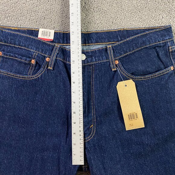 NWT Levi's 514 Straight Leg Jeans Men's 38 x 32 Regular Fit Blue Stretch - Picture 13 of 16